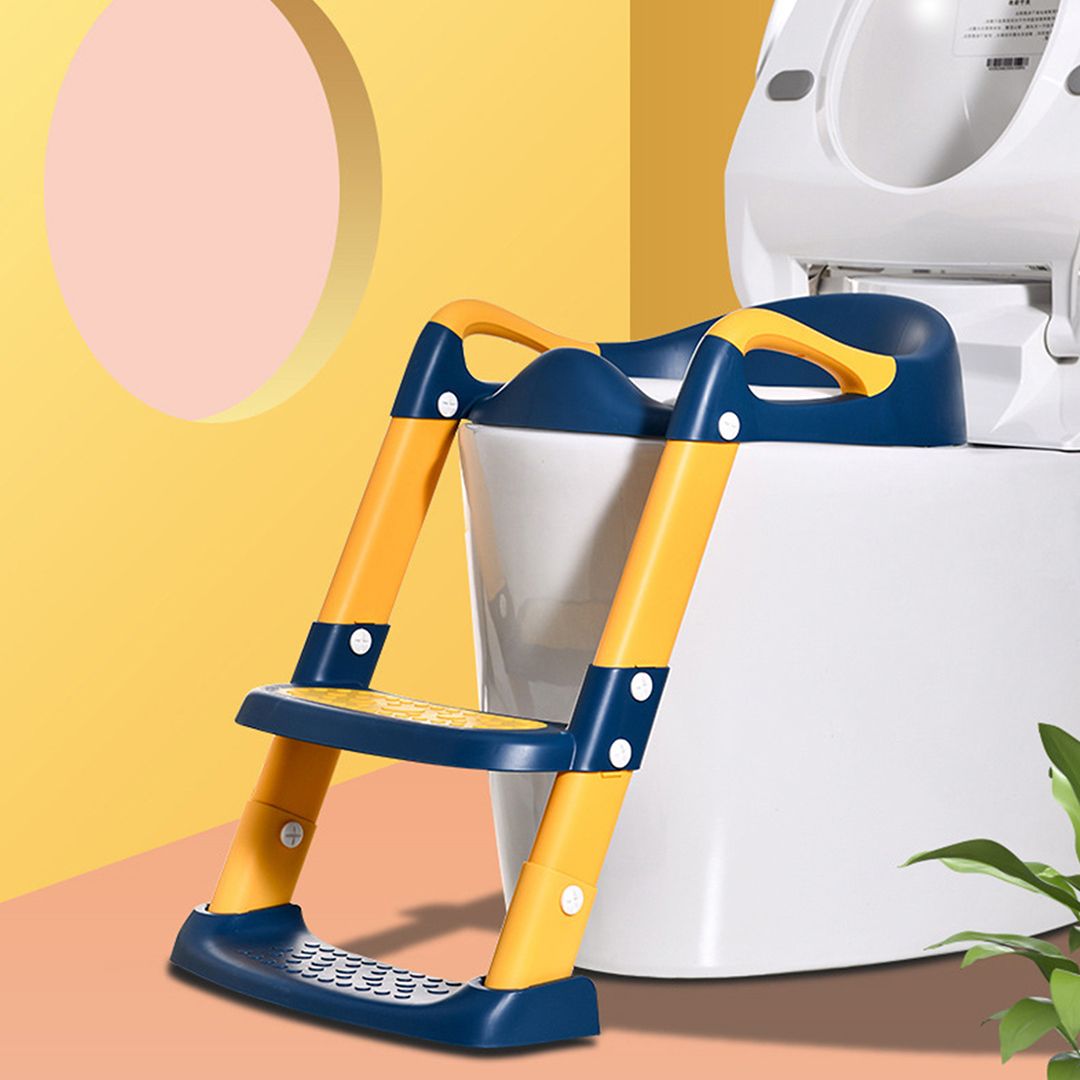 مقعد تدريب على الحمام مع سلم - 1