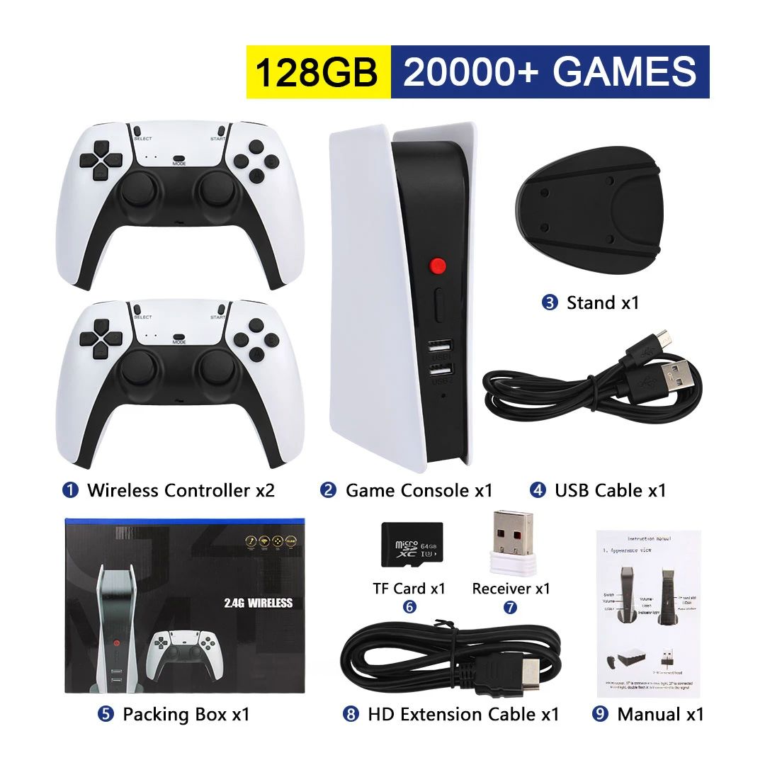 Video Game Console with Two Controllers - 15