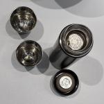 قارورة ماء مع فنجانين من الستانلس - 3