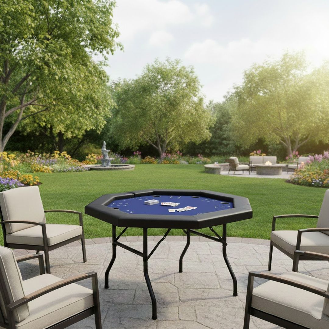 Foldable Card Game Table for Home & Gatherings - 10