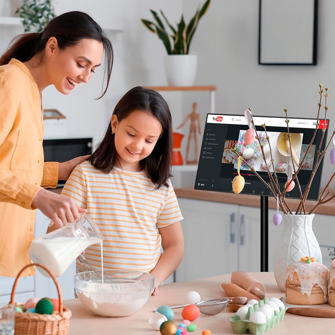 شاشة تفاعلية ذكية مع ستاند وكاميرا مدمجة 21.5 إنش - 1