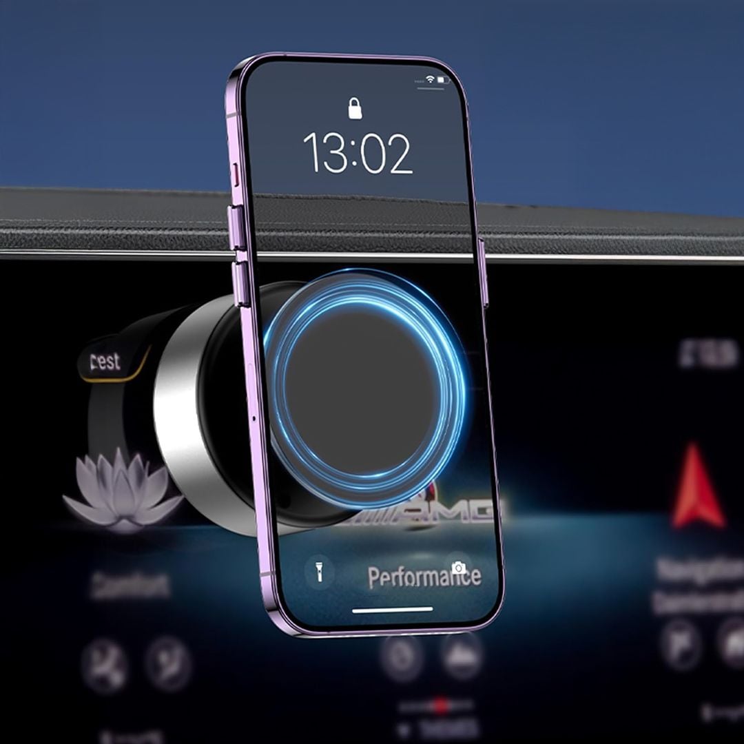 حامل موبايل مغناطيسي مع قاعدة دوارة - 14