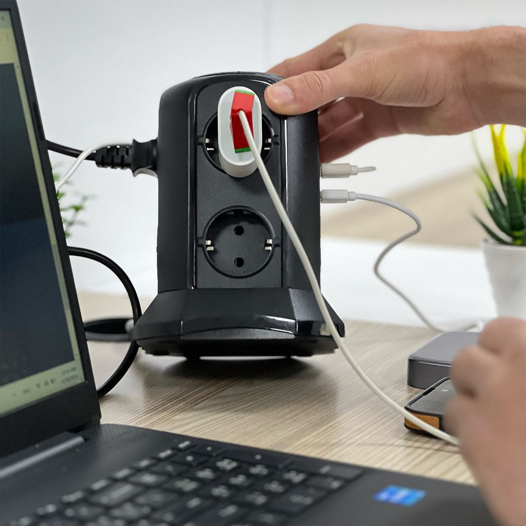 Multiple Power Socket with Wireless Charging B product thumbnail 11