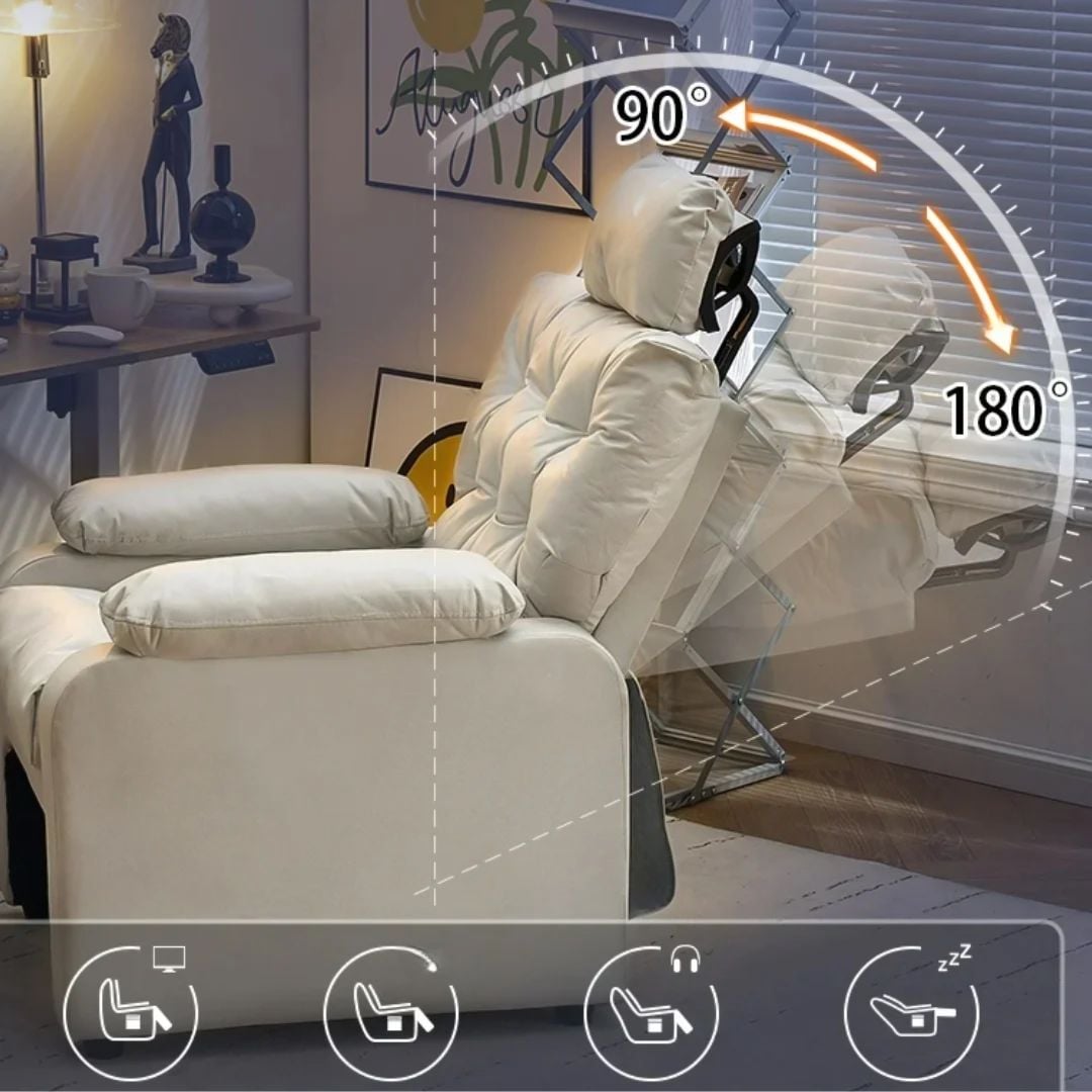 ريكلاينر مكتبي فاخر مع عجلات - 12