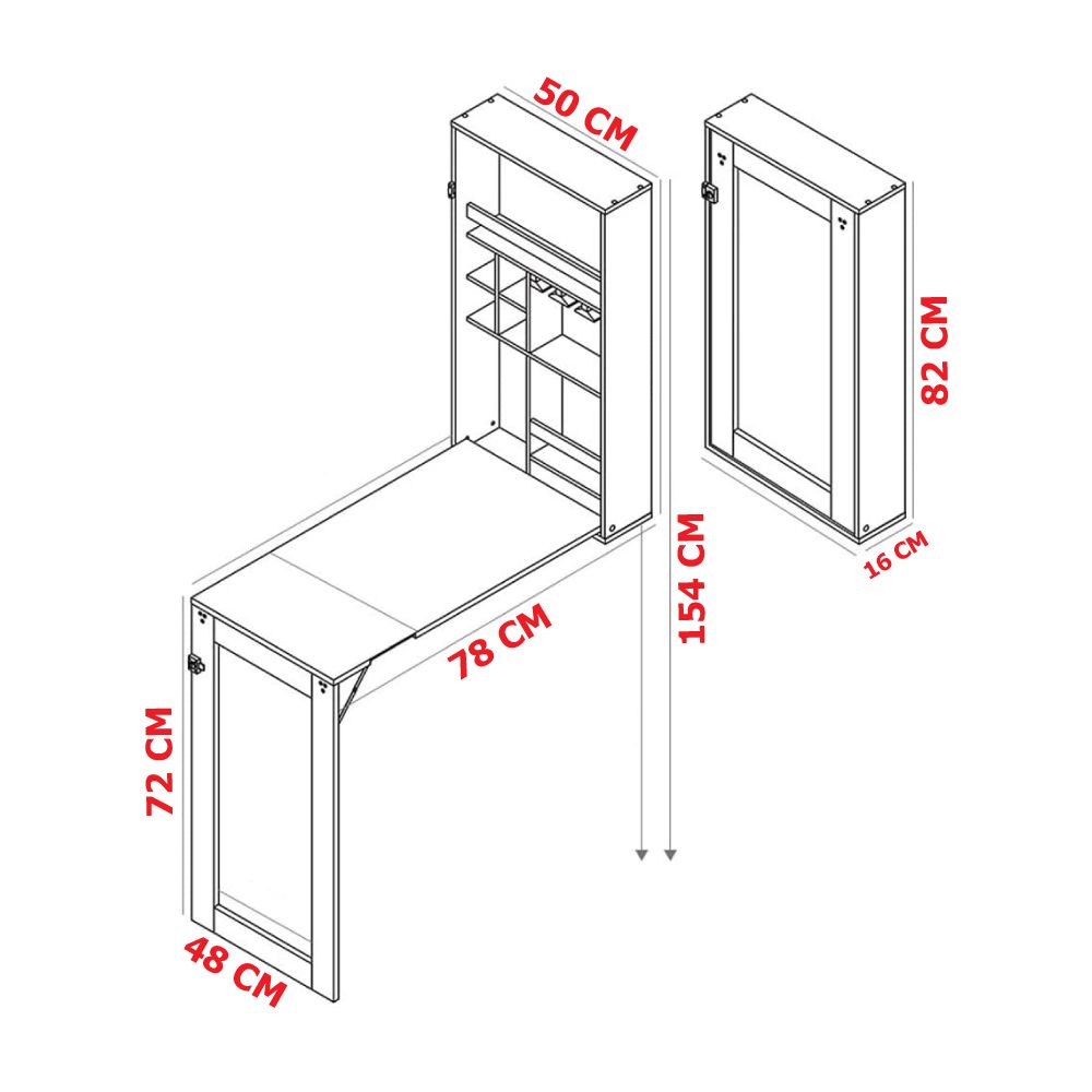 Folding Bar Table with Photo Frame product thumbnail 18