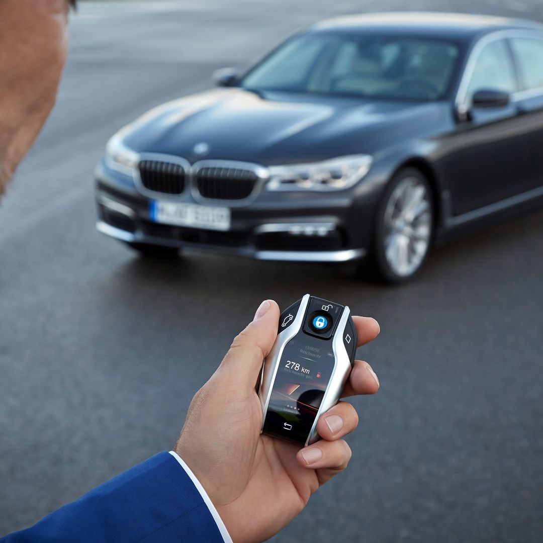 مفتاح ذكي للسيارة مع شاشة LCD	 - 1