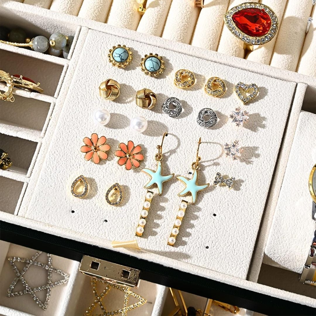 Three-Layer Retro Jewelry Box product thumbnail 11