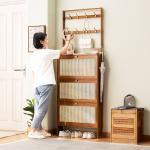 منظم خشبي للمدخل والأحذية - 3