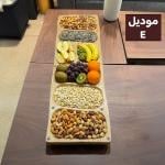 لوح تقديم خشبي فاخر للتسالي والضيافة من روح - 6