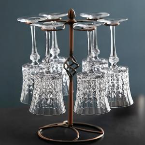 طقم تقديم كريستال مع ستاند للكؤوس - 4