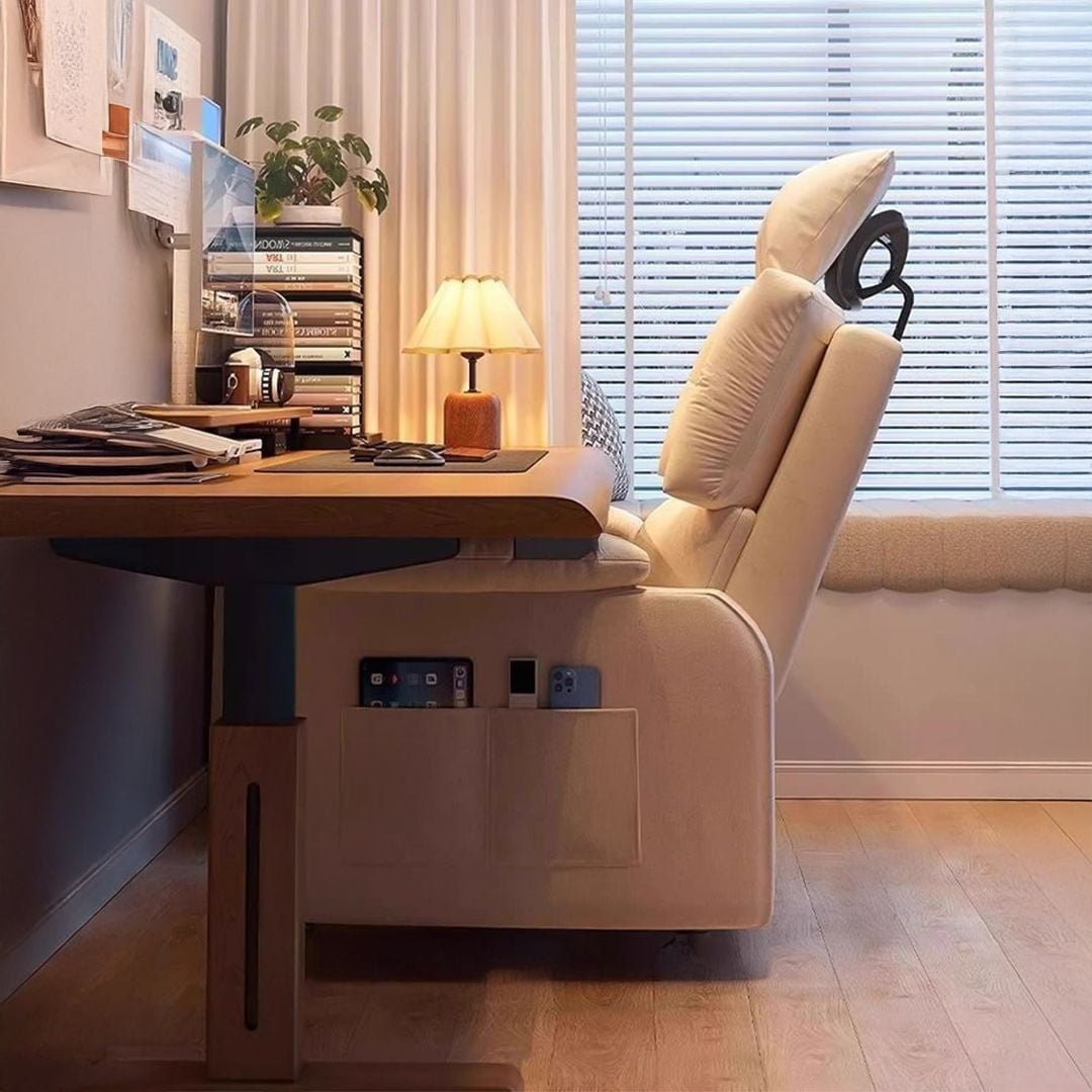 ريكلاينر مكتبي فاخر مع عجلات - 3