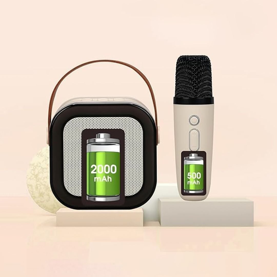 سماعة كاريوكي محمولة مع ميكروفون عدد 2 - 6