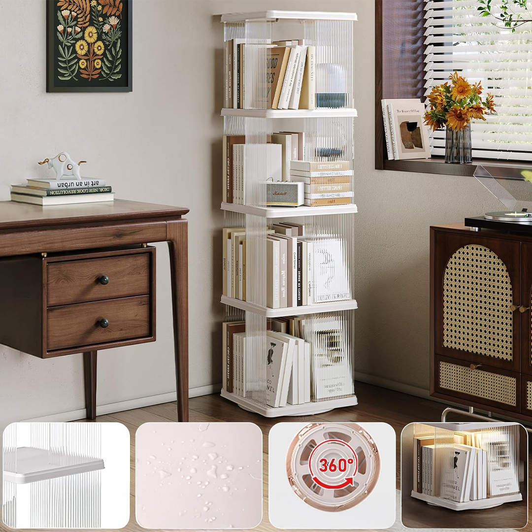 مكتبة أكريليك دوارة - 5