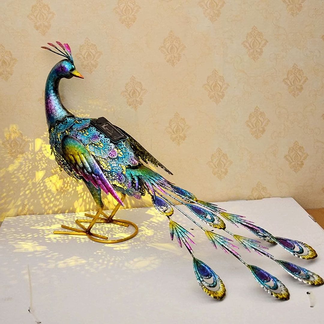 Peacock Statues with Solar Lights product thumbnail 7