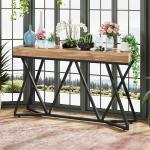 كونسول خشبي بإطار معدن - 4