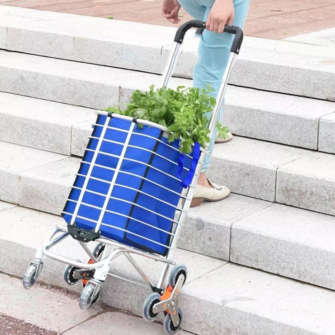 Shopping Cart with-Stair Climbing Wheels