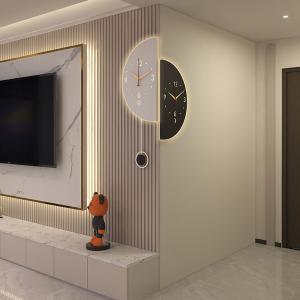 ساعة حائط مضيئة للزوايا - 2