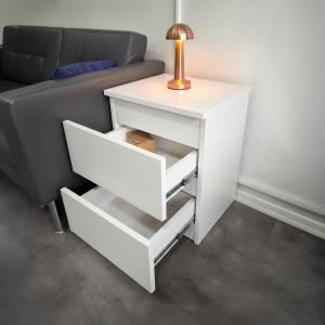 Nightstand with Hidden Safety Safe - 3