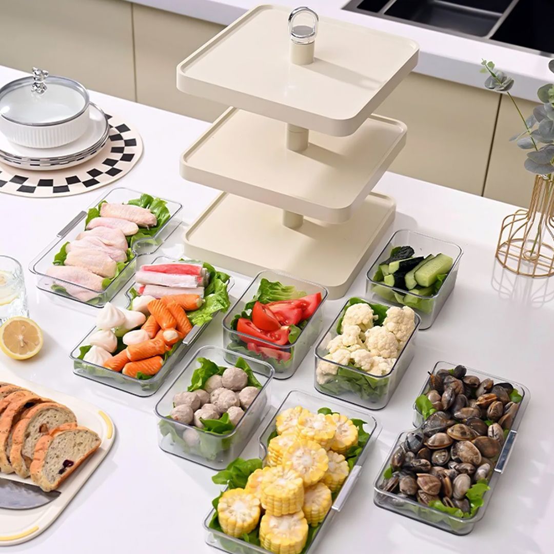 ستاند تقديم دوار بثلاث طبقات - 6