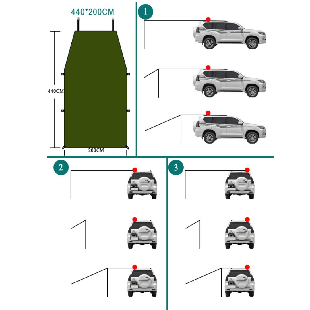Outdoor Rooftop Car Tent For Camping product thumbnail 14