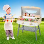 عدة ومنقل الشواء الخشبي للأطفال - 1