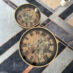 طقم طاولات بتصميم ساعة تروس و قاعدة مخروطية - 3