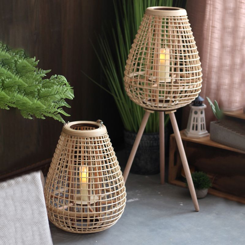 فانوس الشموع بتصميم ريفي - 75 سم - 1