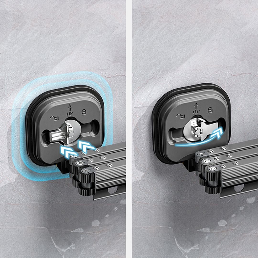 منشر معدني لتعليق الملابس قابل للطي - 4