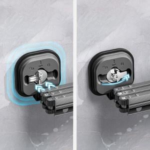 منشر معدني لتعليق الملابس قابل للطي - 5