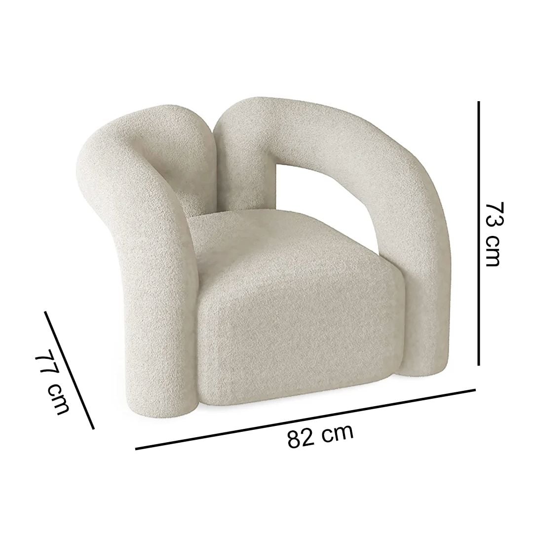 Velvet Chair with Footrest product thumbnail 17