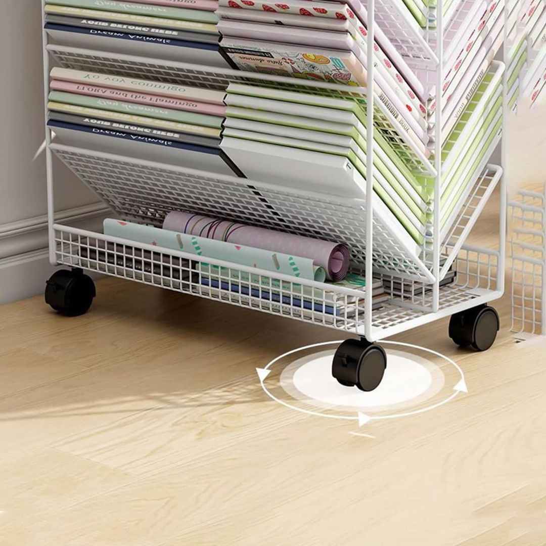 Metal Book Storage Cart product thumbnail 7