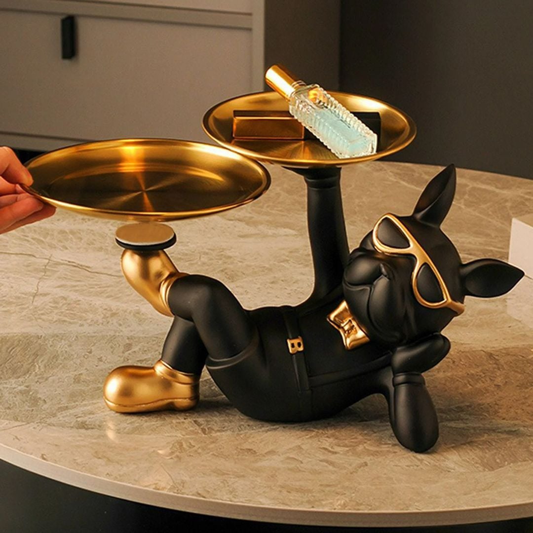 Fancy 2-Tray Dog Statue product thumbnail 2