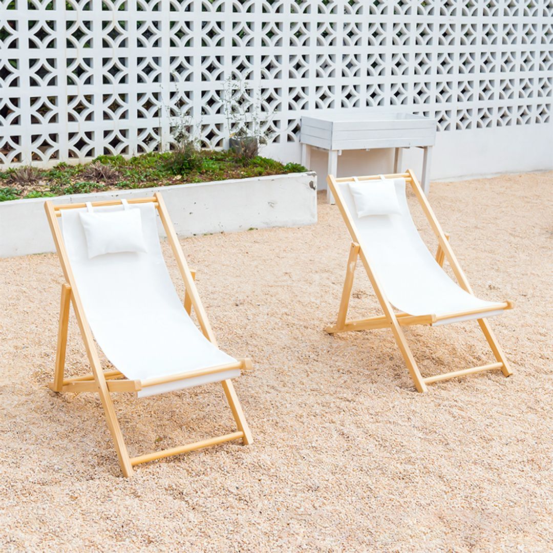 كرسي استرخاء خشبي خارجي - 15