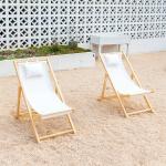 كرسي استرخاء خشبي خارجي - 15