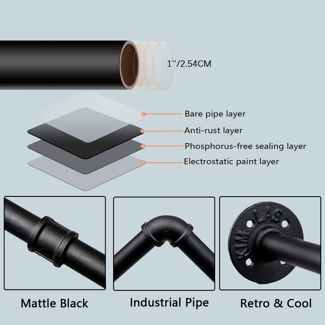 Industrial Pipe Clothing Rack product thumbnail 3