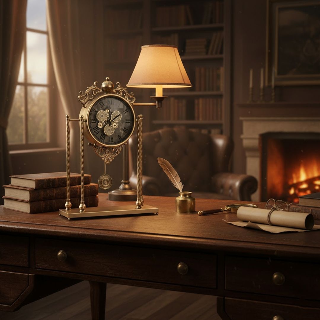 ساعة تروس بتصميم كلاسيكي عتيق - 6