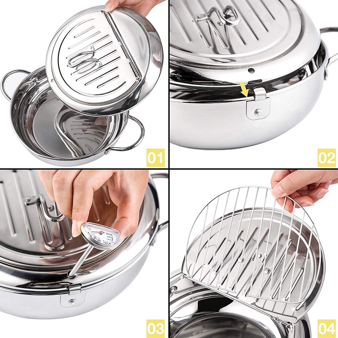 Stainless Steel Deep Frying Pot product thumbnail 20