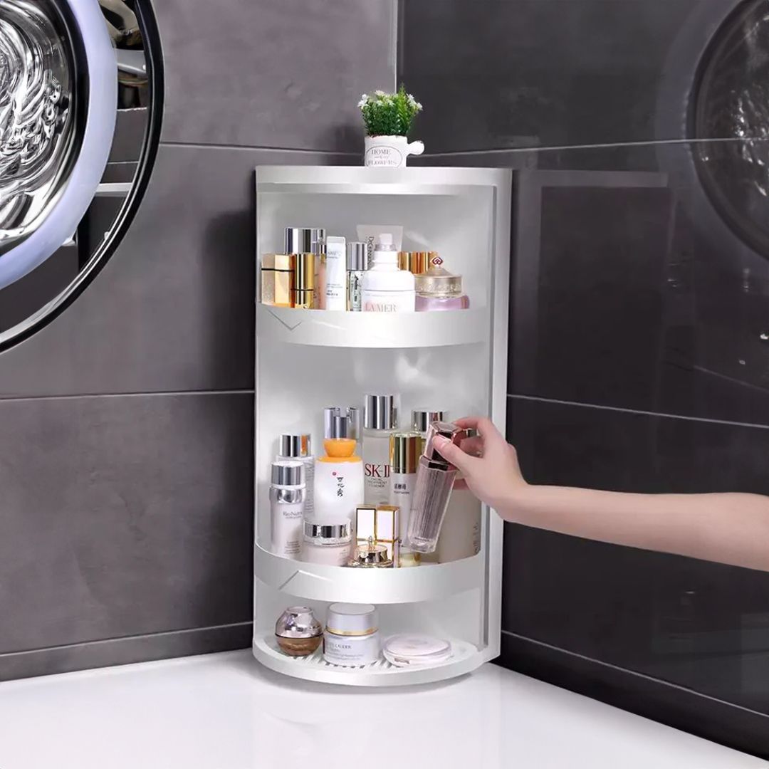 Bathroom Cabinet With Rotating Shelves - 7