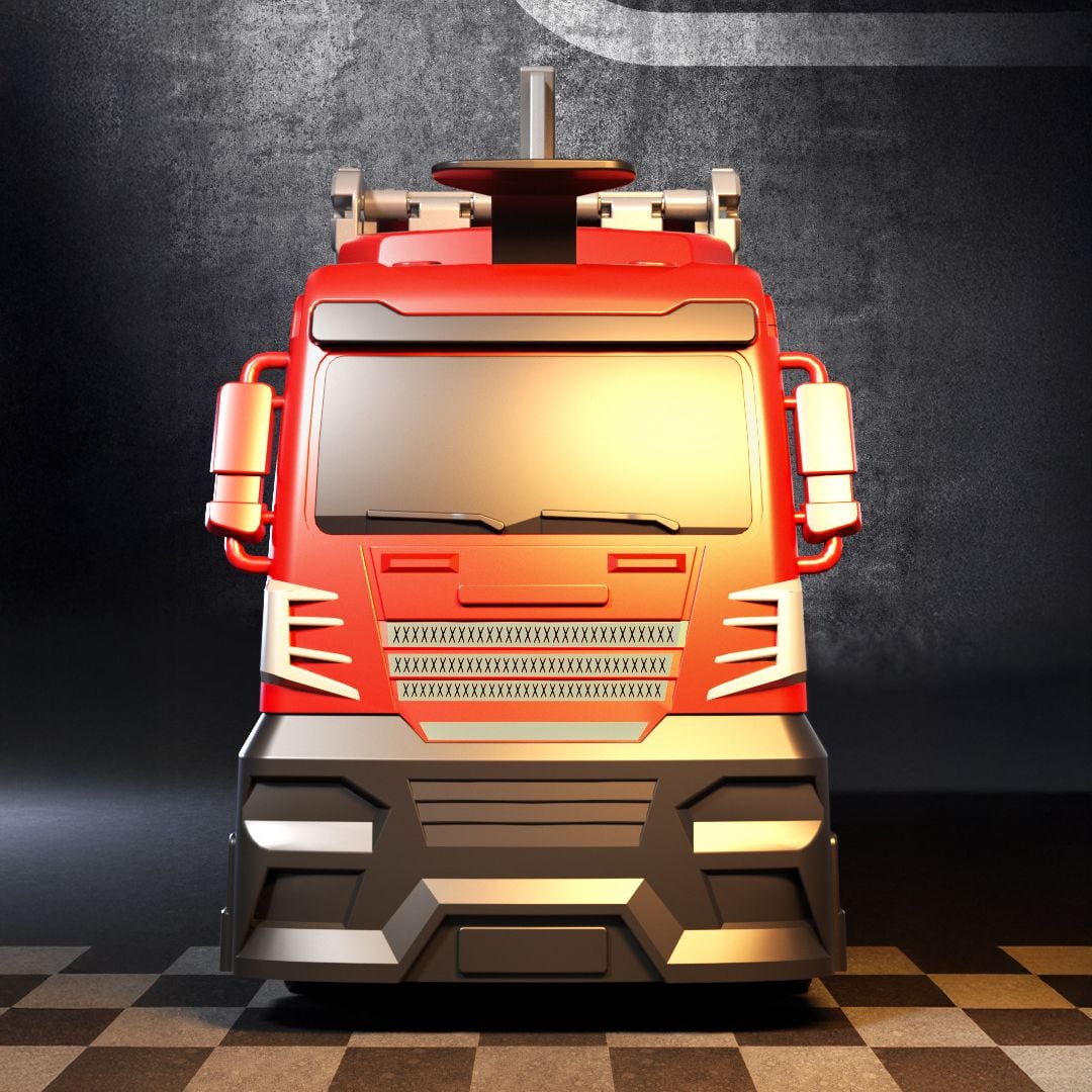 شاحنة نقل مع مسار سباق للأطفال - 9