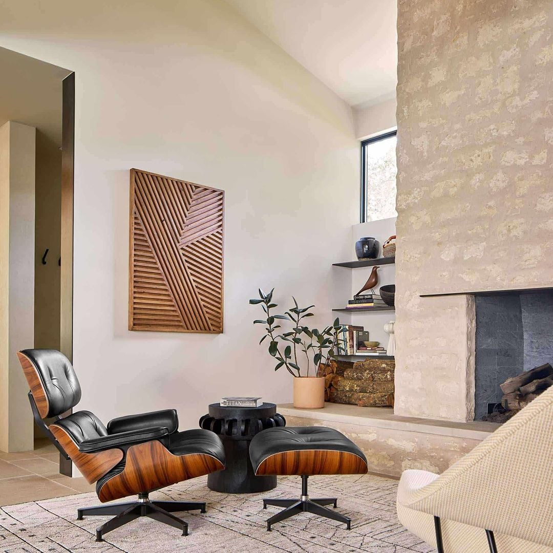 كرسي جلد للمكتب مع مسند للأقدام	 - 5