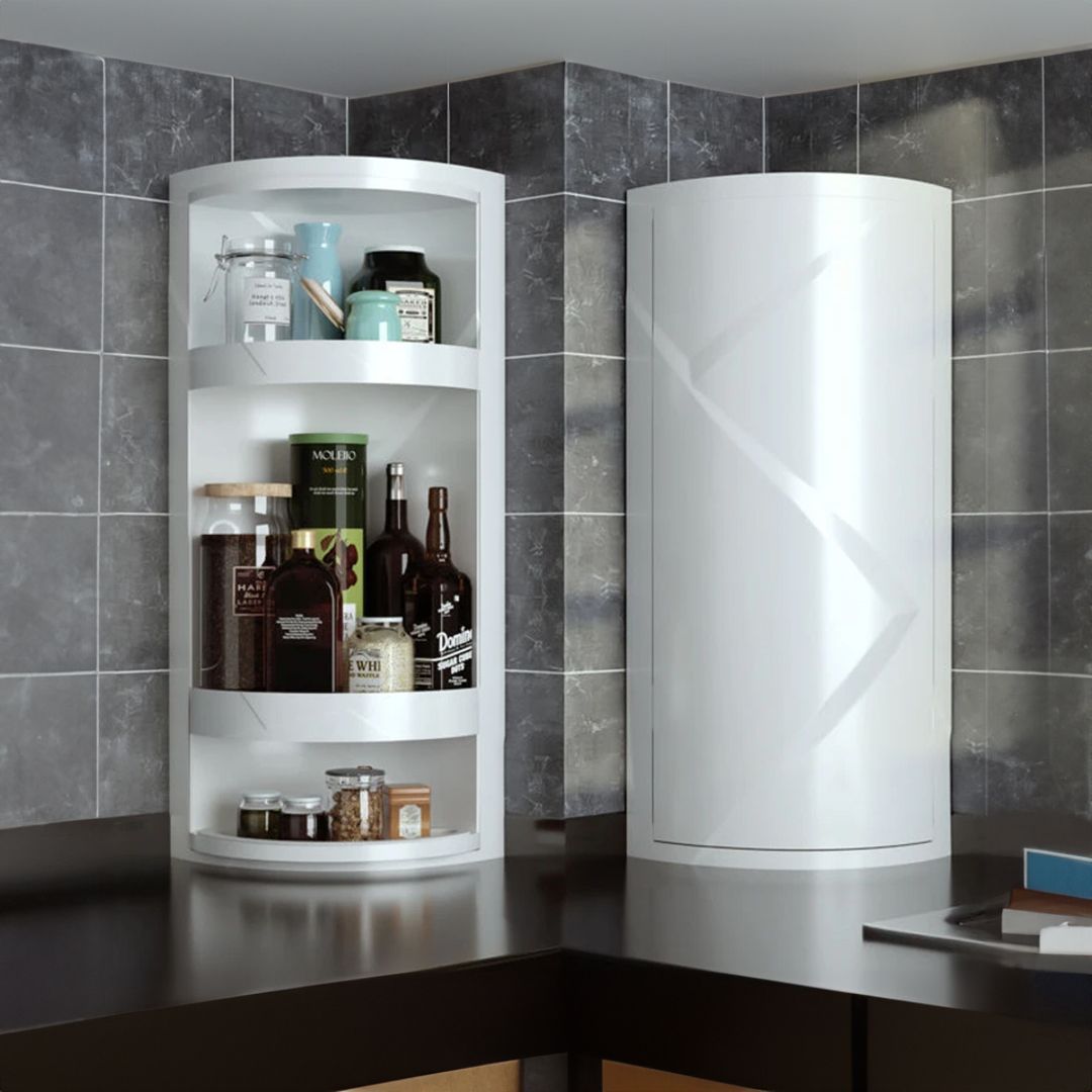 Bathroom Cabinet With Rotating Shelves - 14