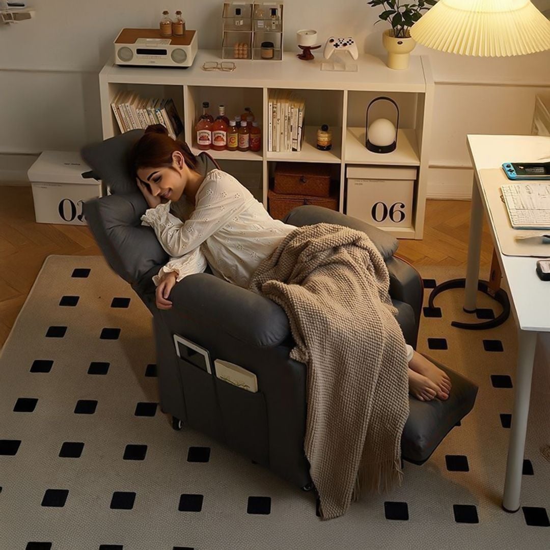 ريكلاينر مكتبي فاخر مع عجلات - 9