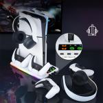 قاعدة تبريد و شحن بإضاءة RGB لجهاز PS5 - 5