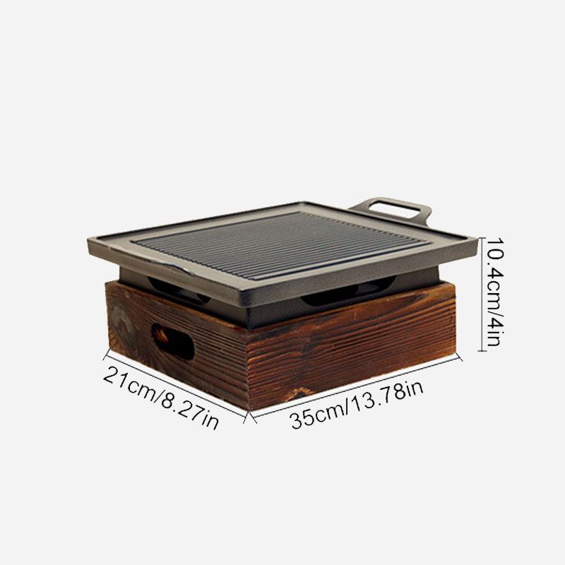 Wooden Base BBQ Grill product thumbnail 18