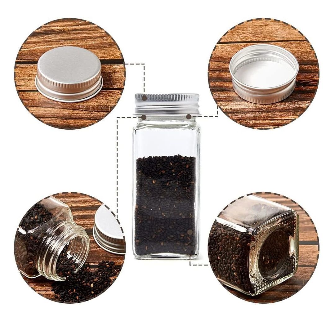 مجموعة مرطبانات التوابل الزجاجية - 12