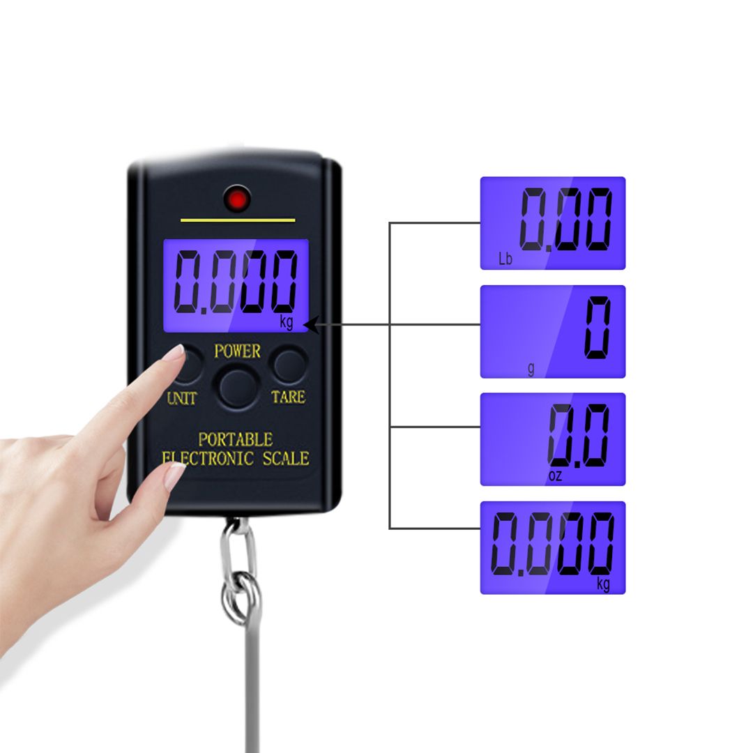 ميزان رقمي لحقائب السفر 40 كغ - 9