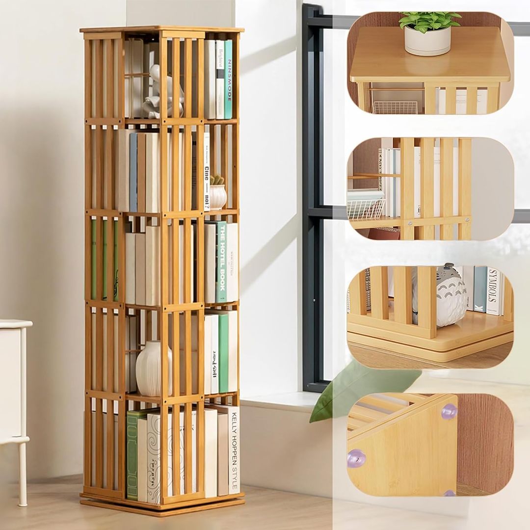 Rotating Bamboo Bookshelf product thumbnail 8