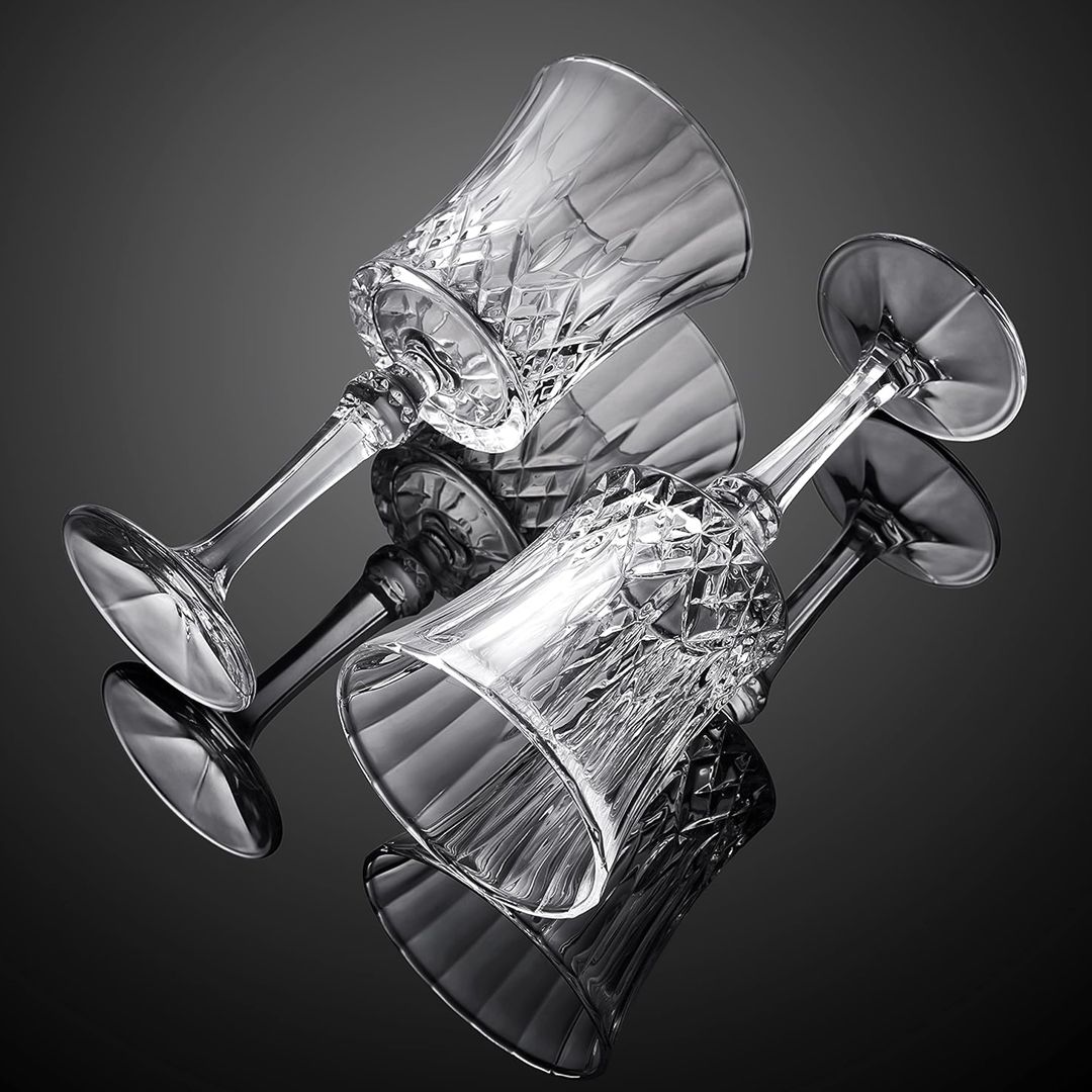 طقم تقديم كريستال مع ستاند للكؤوس - 12