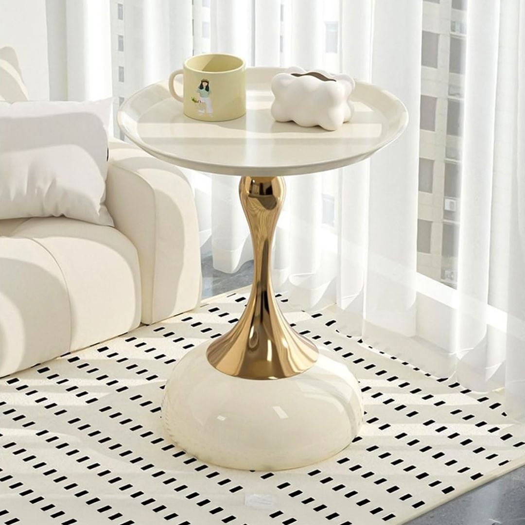 طاولة جانبية فاخرة بتصميم مزهرية - 5