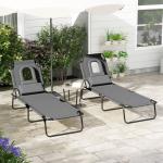 كرسي التشميس القابل للطي مع فتحة للوجه - 12